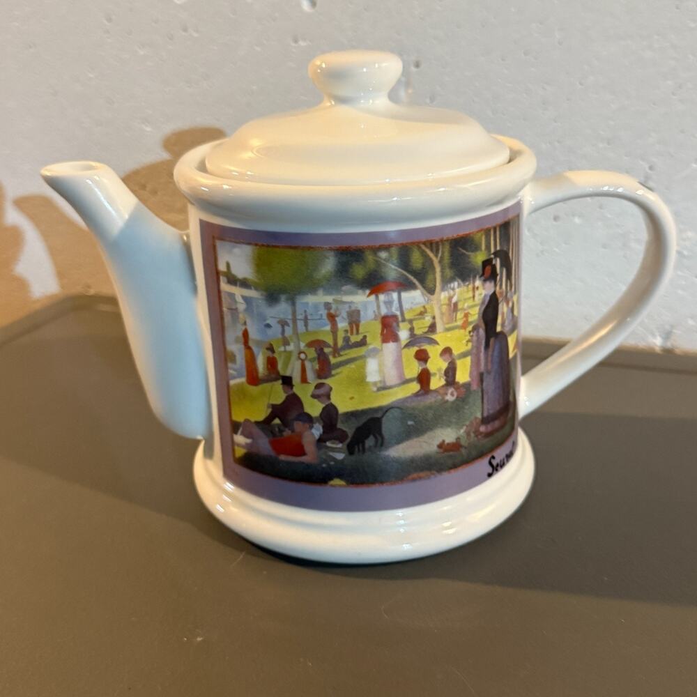 Art Institute Chicago Masterpiece Collection Copco Porcelain Teapot Seurat 1993